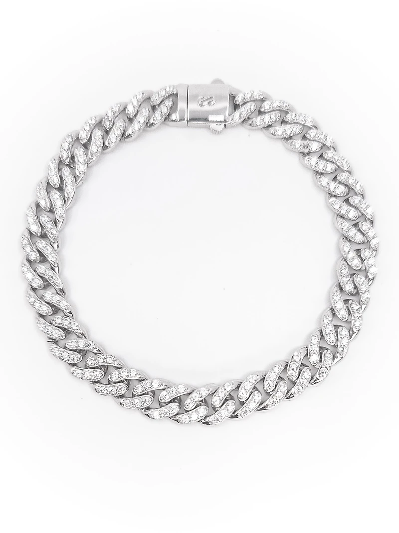 Sterling Silver & Cubic Zirconia Bracelet
