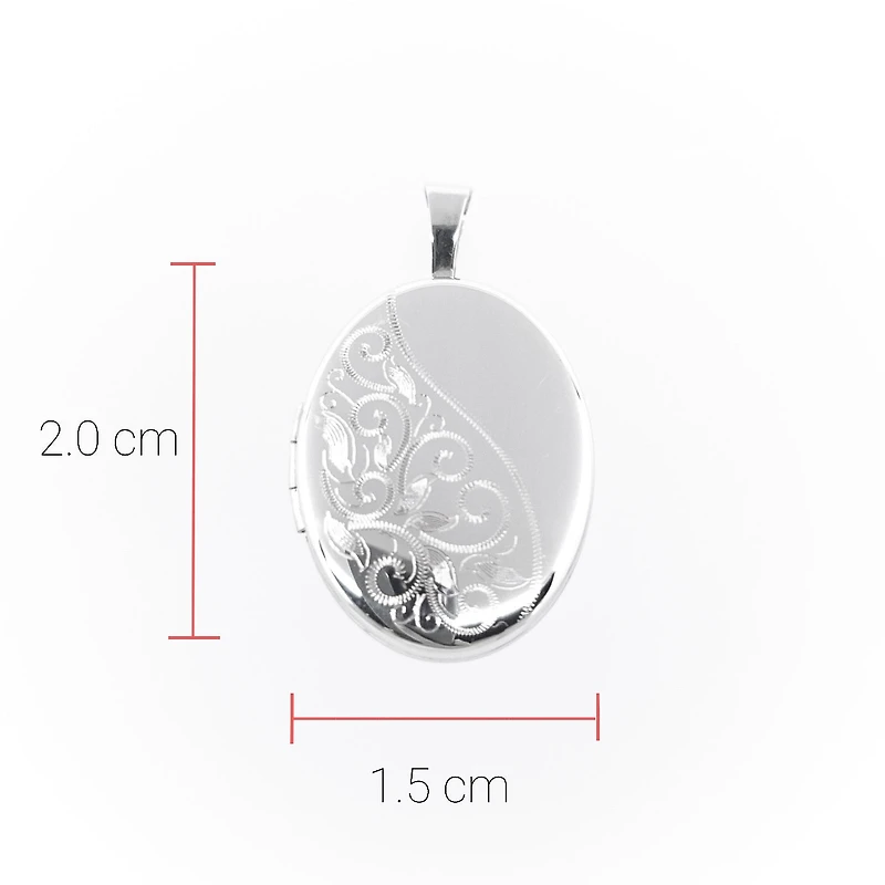 Sterling Silver Oval Locket