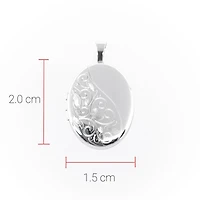 Sterling Silver Oval Locket