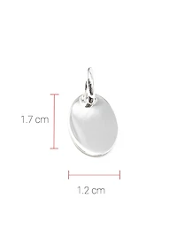 Sterling Silver Oval Charm