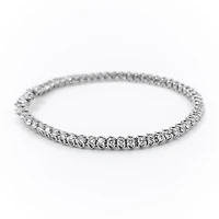 14K White Gold 3.0cttw Lab-Grown Diamond Tennis Bracelet