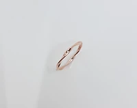 10K Rose Gold Twisty Patterned Ring, size 6.5