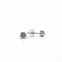 925 Sterling Silver 5mm Cubic Zirconia 4 Claw Solitaire