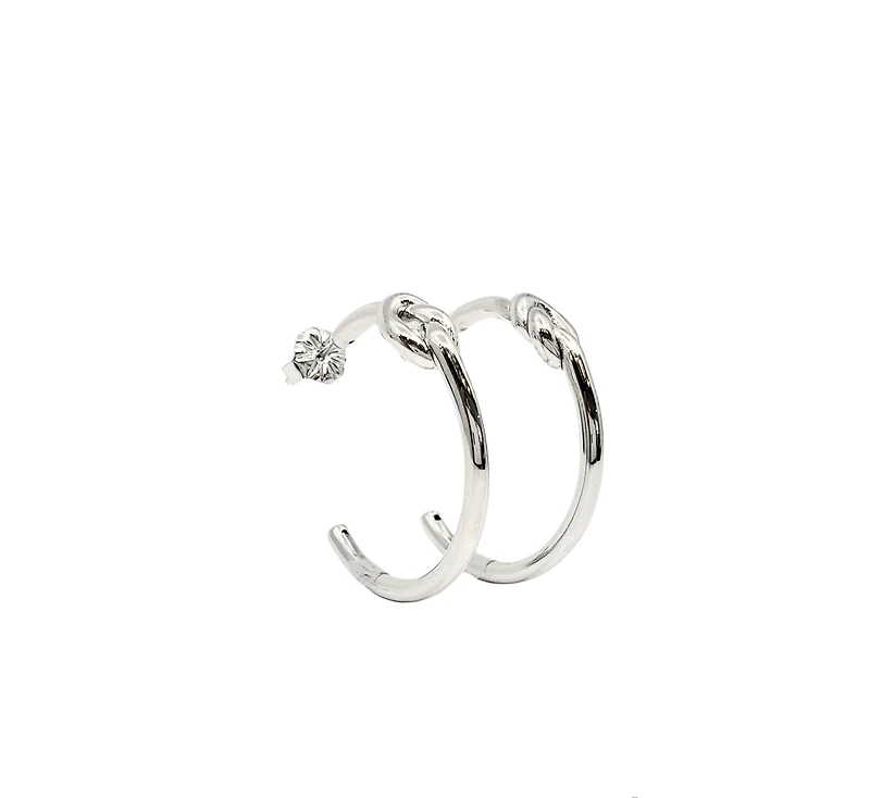 Sterling Silver Hoop Earrings 27mm