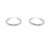 Sterling Silver Hoop Earrings 22mm