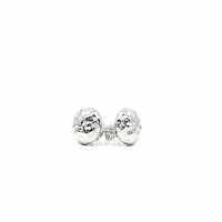 Sterling Silver Hammered Ball Stud Earrings 10.5mm