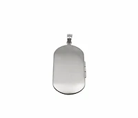 925 Sterling Silver Family Tree Engraved Rectangular Locket - 30mm x 18mm