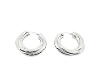 Sterling Silver Hoop Earrings 28mm