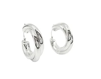 Sterling Silver Hoop Earrings 28mm