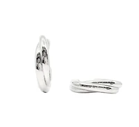 Sterling Silver Hoop Earrings 28mm
