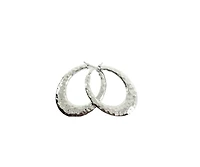 Sterling Silver Hoop Earrings 34mm
