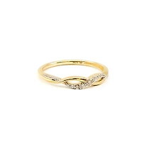 10K Yellow Gold Diamond 0.10cttw Ring - 4.5