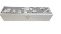 White and Silver Baptism Certificate Holder