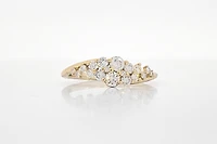10K Yellow Gold Diamond 0.50cttw Ring, Size 6.5