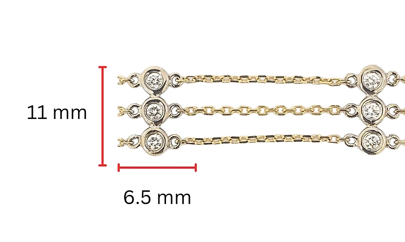 14K Yellow Gold 0.45cttw Diamond Bracelet