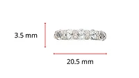 10K White Gold 0.75cttw Aquamarine and 0.10cttw Diamond Ring, size 7