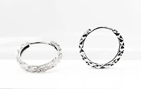 10K Gold 14mm Hoop / Huggie / Hinged Earrings