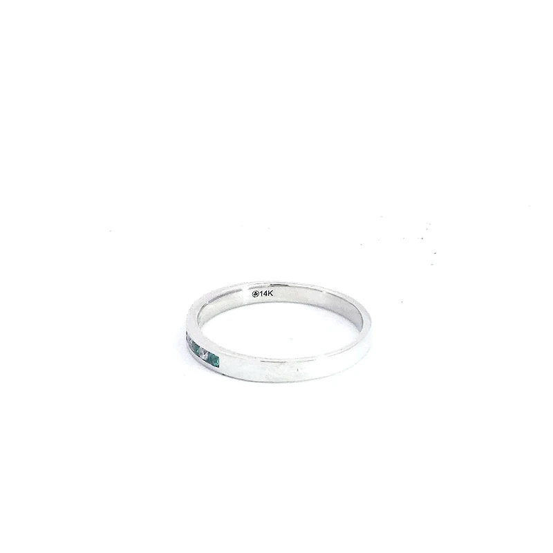 14K Yellow Gold Sapphire and Diamond Ring - Size 6