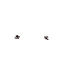 10K White Gold 0.25cttw Diamond Heart Earrings