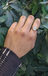 Silver 925 High Polish Cubic Zirconia Engravable Ring