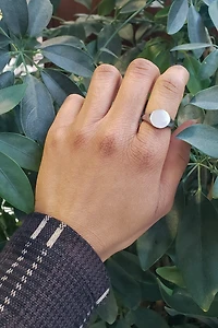 Silver 925 High Polish Engravable Ring