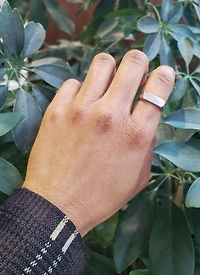 Silver 925 High Polish Plain Engravable Ring