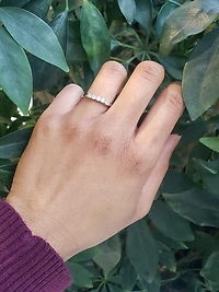14K White Gold 0.33cttw Diamond Ring, size 6.5