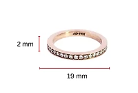14K Rose Gold 0.40cttw Diamond Eternity Ring, size 6