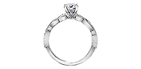 18K White Gold 0.50cttw Canadian Diamond Engagement Ring - 4.5