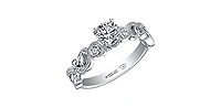 18K White Gold 0.50cttw Canadian Diamond Engagement Ring - 4.5