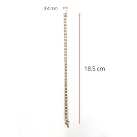 10K Yellow Gold 1.00cttw Diamond Tennis Bracelet, 7"