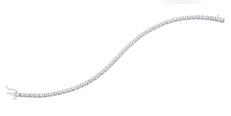 10K White Gold 2.00cttw Diamond Tennis Bracelet, 7"