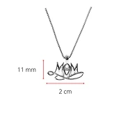 Sterling Silver 0.024cttw Canadian Diamond "Mom" Pendant, 18"