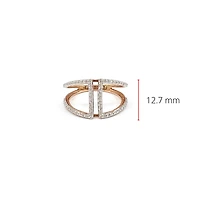 10K Rose Gold 0.40cttw Diamond Ring - /
