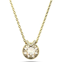Swarovski Bella V pendant, Round cut, Gold tone, Gold-tone plated 5662091