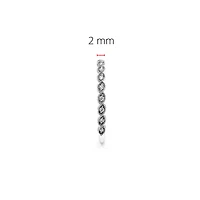 10K White Gold 0.07ctt Diamond Round-Cut Ring, Size 7