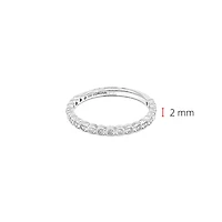 10K White Gold0.27cttw Diamond Ring/Band, size 6.5 - 4.5