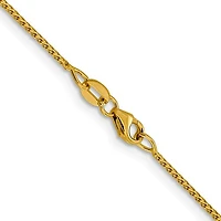 14K Gold 1.6mm Diamond Cut Open Franco Chain - /