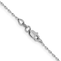 14K Gold 1mm D/C Open Long Link Cable Chain - /
