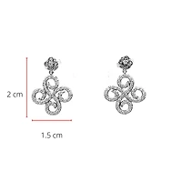 10K White Gold 0.50cttw Diamond Chandelier Dangle Drop Earrings