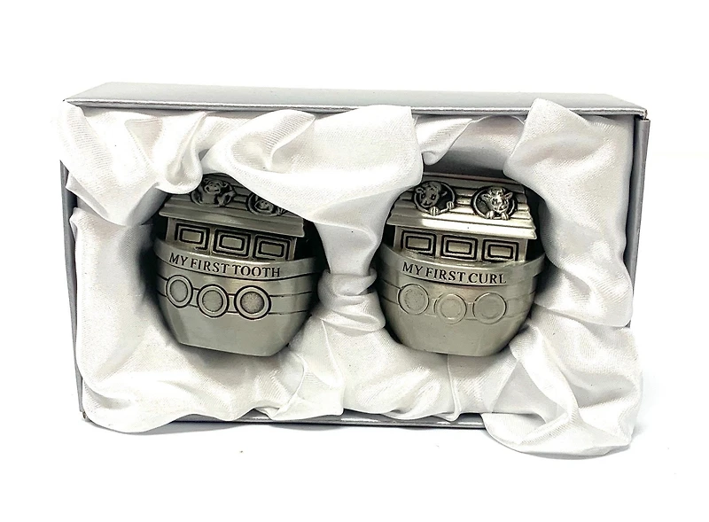 Pewter Noah's Ark Tooth/Curl boxes