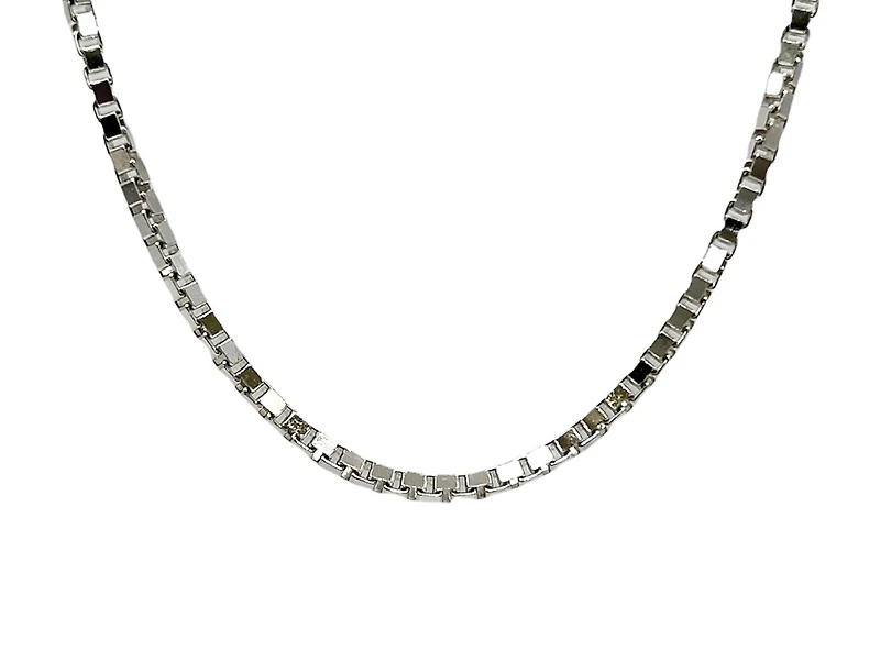 Sterling Silver Box Chain, 20" 1.6mm lobster clasp