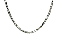 Sterling Silver Box Chain, 20" 1.6mm lobster clasp