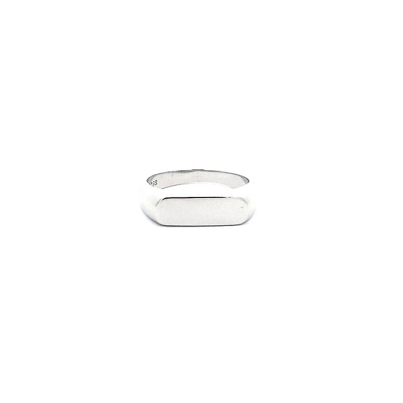 Silver 925 High Polish Plain Engravable Ring