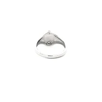 Silver 925 High Polish Cubic Zirconia Engravable Ring