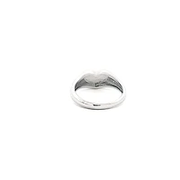 Silver 925 High Polish Heart Shaped Engravable Ring