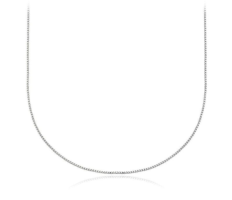 925 Sterling Silver 0.80mm Thick Box Chain - 18 Inches