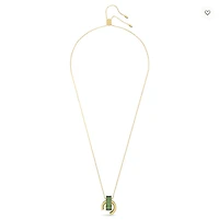 Swarovski Matrix Pendant Baguette Cut, Green, Gold-tone Plated 5639629- Discontinued