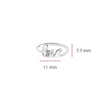 10K Gold 0.01cttw Diamond Love Ring