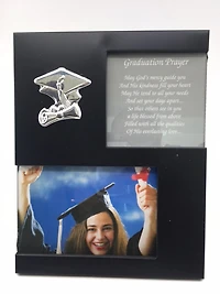 Engravable 4 X 6 Grad Picture Frame Aluminum Black